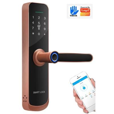 China (Fingerprint+ password+RFID card) â ‰ ¤ 300 4 in 1 Biometric Fingerprint Electronic Door Lock Smart Digital Password Lock for sale