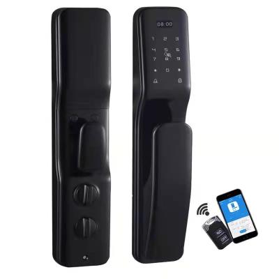 China Factory Manufacturer Price Remote Control Tuya Korean Electronic Biometric Automatic Door Lock ES220F-Black for sale