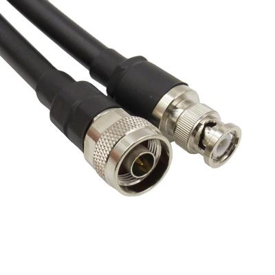 China Custom Telecommunication N Type Male Plug To BNC Male Coax Cable RG58 Radio Scanners Antenna Extension Cable Assembly for sale