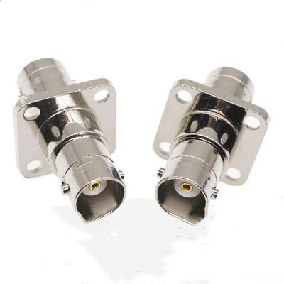 China Female RF 50Ohm BNC jack to female straight flange mount rf panel adapter bnc coaxial jack adapter for sale