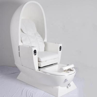 China Easy To Clean Red Velvet Chairs Pedicure Spa Massage Chair Bowl for sale