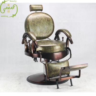 China Foshan Factory Barber Shop Hydraulic Pump Large Modern Barber Chair For Sale Antique Vintage for sale