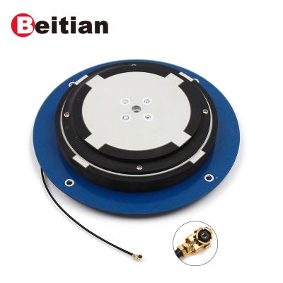 China Beitian GNSS Integrated Antenna for F9P UAV Survey CORS RTK GPS GLONASS GALILEO BEIDOU IPEX 10cm RG1.13 Cable BT-4810 123.3mm*123.3mm*23.2mm for sale