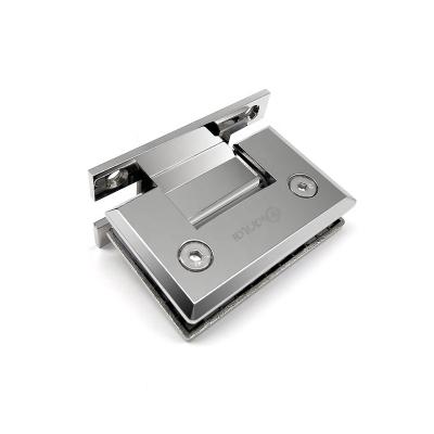 China Modern Glass H Plate Pivot Shower Door Hinges Shower Hinge For Cabinets Shower Sliding Glass Door for sale