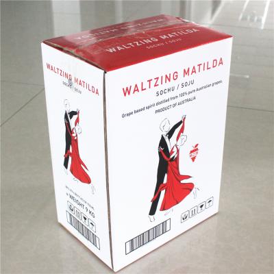 China Other high quality custom printed recycled 12 bottles packaging carton box for sale