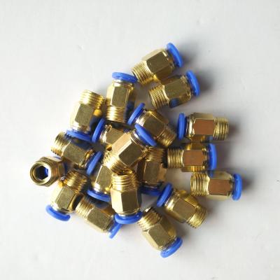 China Zinc Plating Pneumatic Accessories Quick Connecting Pneumatic Tube Fittings Fitting for sale