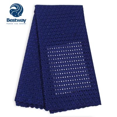 China Bestway Viable Hot Selling 100% Swiss Cotton Polish Lace Voile Lace With Stones Lace Up For Men SL0489 for sale