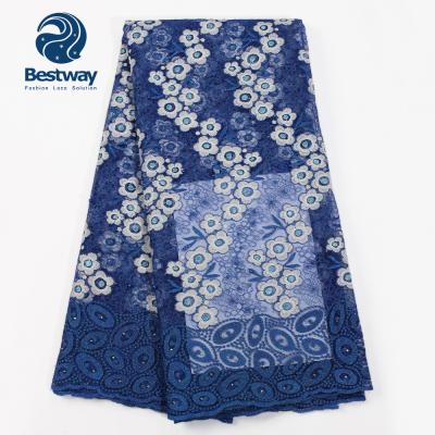 China China Viable Manufacturer Wholesale High Quality Royal Blue French Lace FL0477 for sale