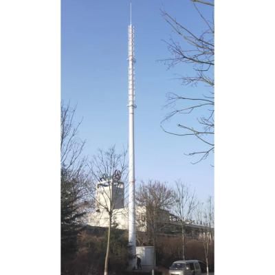 China Single Pole Communication Tower GSM Antenna Tower Cellular Steel Pole for sale