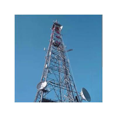 China Mobile Communication Tower 4 Legs Lattice 45m WI fi Internet Radio Wimax 3g 4g Antenna Telecom Microwave Mast Standing Steel Tower for sale