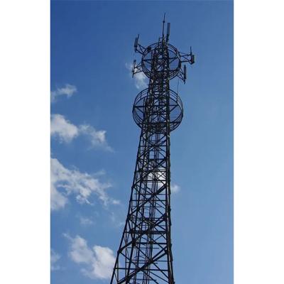 China Mobile Communication Tower Mast Antenna Shelter 70 Meter 4 Leg Lattice Self Supporting Pylon Steel Structure Telecom Tower 3g 4g 5g for sale