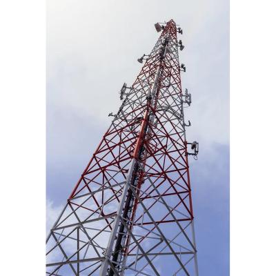 China Mobile Communication Tower Galvanized 4 Leg Pneumatic Camera Antenna Mast for sale