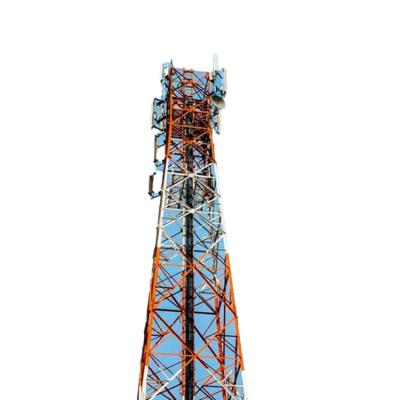 China 60m mobile communication tower telecom shelter design angle lattice steel antenna 4g antenna 4g wireless communication tower for sale