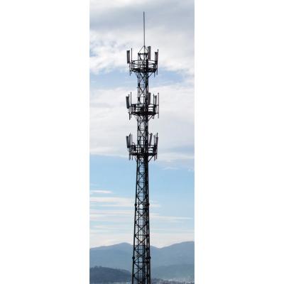 China Mobile Communication Tower 5g Network Support Telecom 60m Microwave Base Station Mast Frame Wifi Antena Lattice Tubular Steel Tower For Sale for sale