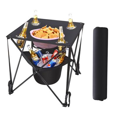 China Viable Wholesale High Quality Black Buffet Ice Buchet Camping Table Cooler For Sale for sale