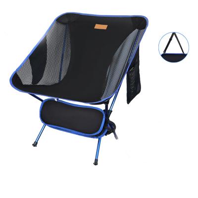 China Foldable Lightweight Outdoor Aluminum Folding Chair Camping Travel Light Weight Ultralight Folding Chair for sale