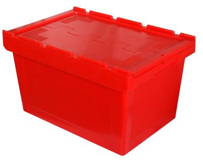 China Protect Warehouse Use Plastic Crate / Stackable Bin With Lids for sale