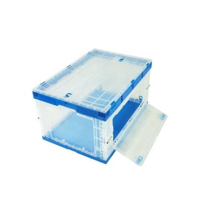 China Viable Light Color Collapsible Storage Box with Lid Attached for sale