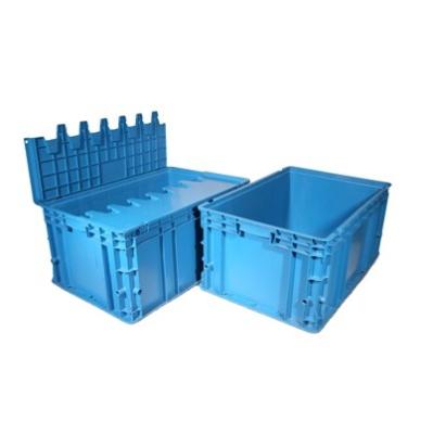 China Black Plastic Box Stocked From Chinese Wholesalers Stacking Containers for sale