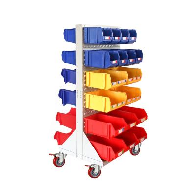 China Stackable Warehouse Hanging Back Industrial Movable Parts Storage Bin Racks for sale