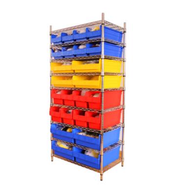 China China Suppliers 8 Tiers Industrial Adjustable Chrome Wire Shelving for sale