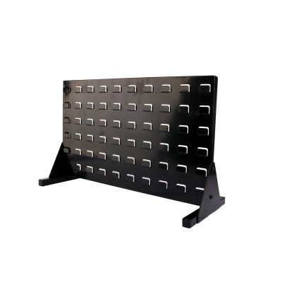 China Corrosion Protection Table Top Panel Louvered Rack With Parts Bin for sale