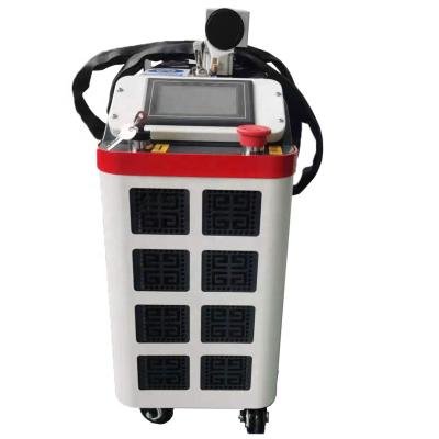 China Portable Stainless Steel 50W 100W Laser Derusting Pulse Fiber Lazer Cleaner Laser Cleaning Machine for sale