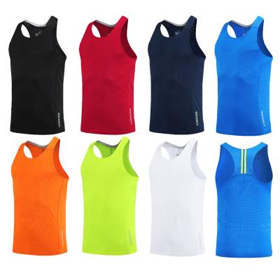 China Quick Dry Sport Activity Men's Sport Wear Polyester Gym Runner Wear Tank Top For Men for sale