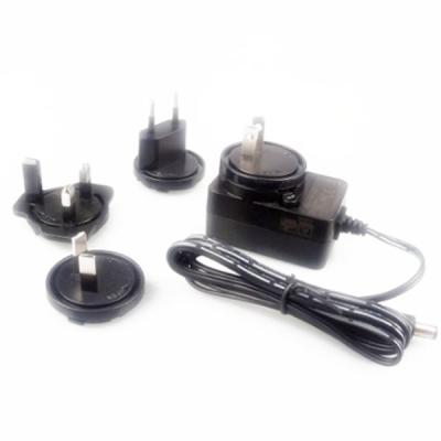 China Multi Plugs Interchangeable Plug Power Adapter 12V 1A For Industrial Network for sale