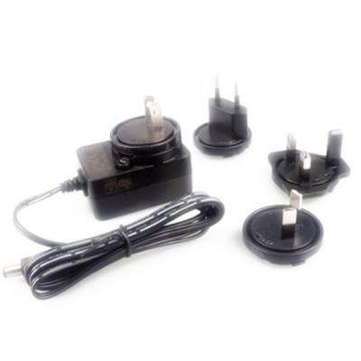 China 500mA Interchangeable Power Adapter , 12W Replacement Power Adapter 30,000h MTBF for sale