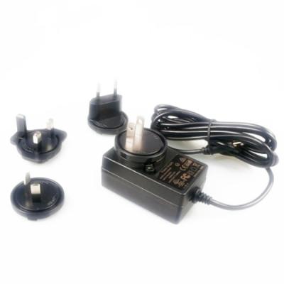 China 12 Volt 2 Amp Interchangeable Power Adapter 4 Plugs High Efficiency UL Approved for sale