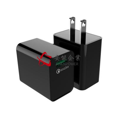 China UL Certificated Qualcomm Quick Charge 3.0 Charger , Single USB Port 5V 3A US Wall Charger for sale