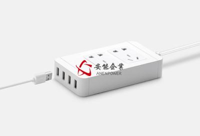 China Tabletop Computer Electrical Power Strip 2 Outlet Energy Saving for Home / Office for sale