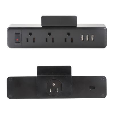 China ELT UL Approval 2 AC Outlet Power Strip With USB Charger / USB Power Bar for sale