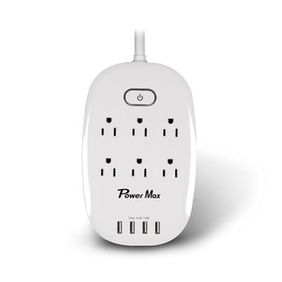 China UL Approval Four USB Power Strip 6 Outlet 4.5 Amp With AC Power Cord for sale