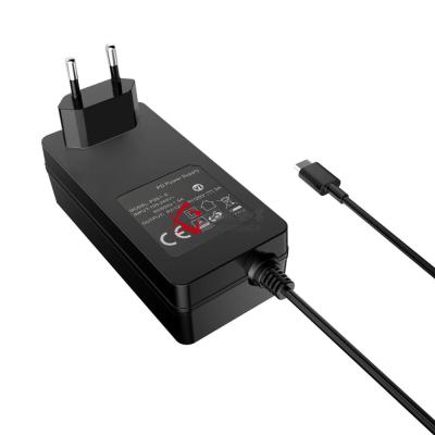 China DC5V 3A / 9V 65W Euro Plug USB C PD Charger / PD Power Supply Short circuit protection for sale