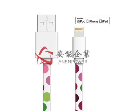 China Handy MFi genehmigte USB-Daten-Kabel, USB-Beleuchtungs-Kabel kundengebundene Länge zu verkaufen