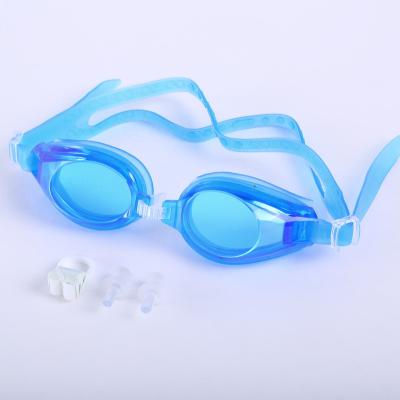 China Adult waterproof unisex silicone swimming goggles wholesale adjustable swimming glasses for sale