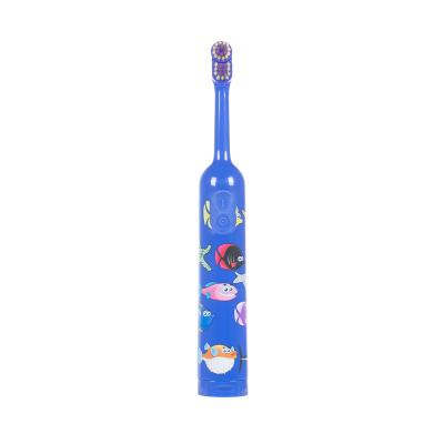 China High Quality Battery Operated Kids Toothbrush Logo Rounded Head Oral Care Battery Operated Electric Toothbrush For Children for sale