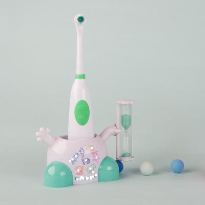 China Custom Baby Battery Operated Ocilating Sonic Electric Toothbrush Set with Electric Toothbrush Holder for sale