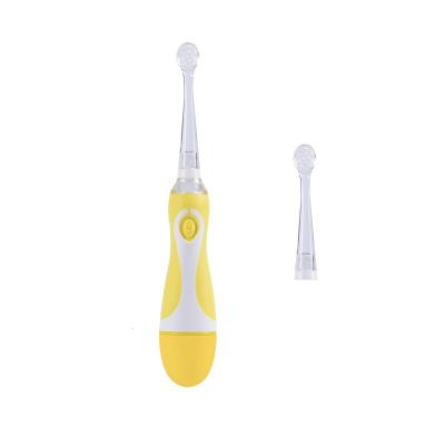 China Battery Operated Eco Friendly Oral Care Baby Led Sonic Electric Toothbrush Set With Silicone for sale