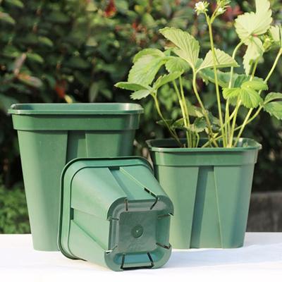 China Good Quality Modern Breathable Green Plant Rose Seedling Planting Pot Plastic Non-rotten Flower Pot for sale