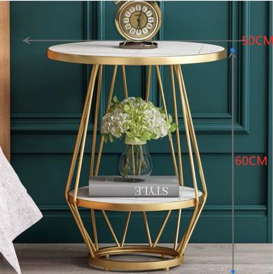 China Foldable Modern Marble Gold Stainless Steel Console Table Gold Console Planter Living Stand for sale