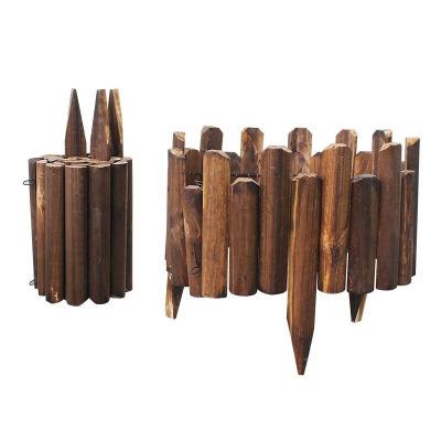 China ECO-FRIENDLY New Arrive Stake Wooden Insert Small Edge Decoration Fence Yard Yard Fence for sale