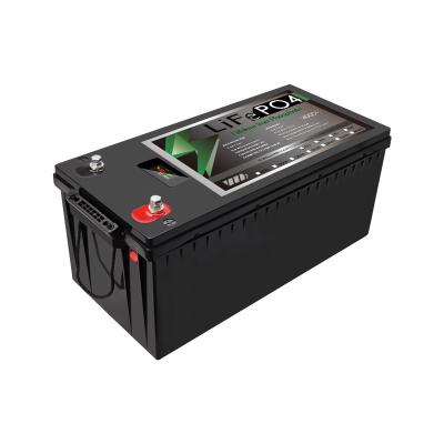 China ABS Housing Portable Deep Cycle Power Bank Lithium Battery Lifepo4 Solar RV 12V 24V 100Ah 200Ah 150Ah Lithium Iron Phosphate Lifepo4 Battery for sale