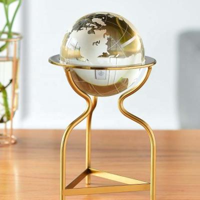 China 2021 Mid Century New Product Modern Ideas Map Crystal Ball Modern Nordic Abstract Home Decoration for sale