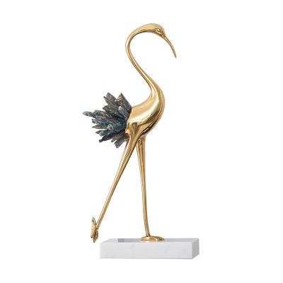 China High quality hand made light modern art crane home art sculpture wholesalers wholesalers decoration simple Nordic simple creative props for sale