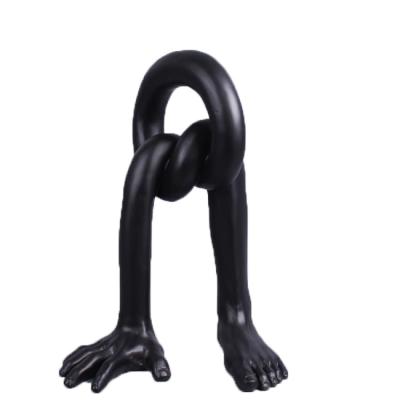 China Art Decor 2021 New Creative Resin Hands and Feet Ornaments Unique Art Home Sculpture Home Decor Abstract Decor for sale