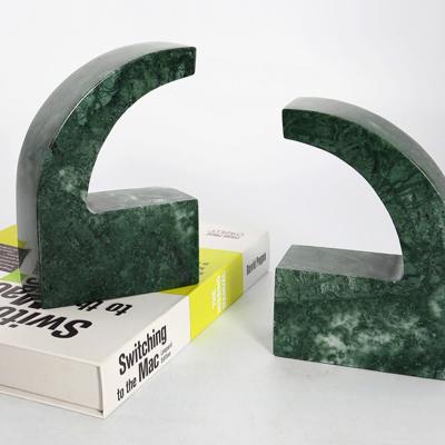 China Office Nordic Library Modern Art Decor Marble Bookends Decoration Office Bookends for sale