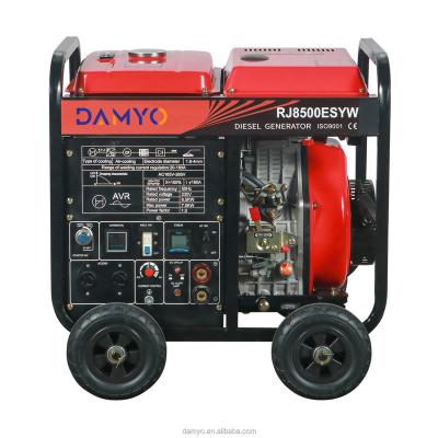 China Air Cooled Units 3KW 3.2KW Single Cylinder Welding Machine Diesel Welding Generator Common Welder Generator For Construction for sale